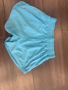 lululemon athletica aqua blue athletic shorts